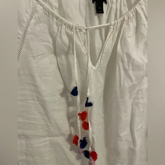 J Crew Spanish inspired top with tassels - Picture 7 of 7